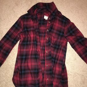 red american eagle flannel
